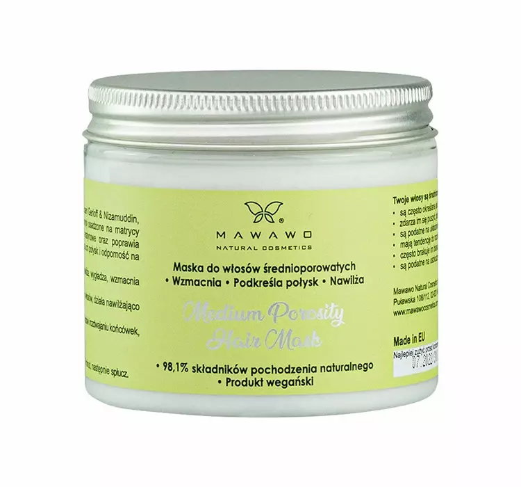 MAWAWO MEDIUM POROSITY HAIR MASKA DO WŁOSÓW ŚREDNIOPOROWATYCH 200ML