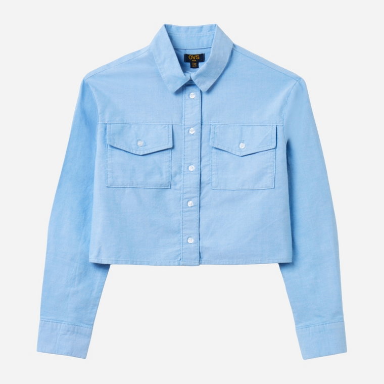 Koszula dżinsowa OVS 1860487 170 cm Niebieska (8051017203931). Bluzki dziewczęce