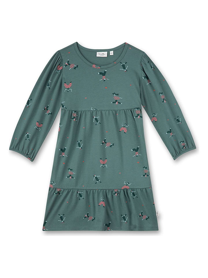 Sanetta Kidswear Sukienka w kolorze zielonym