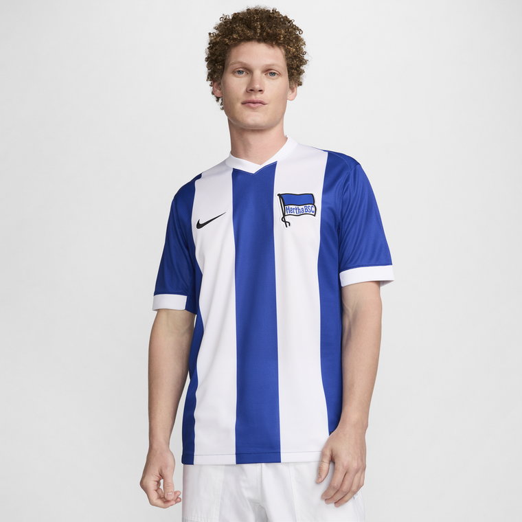 Męska koszulka piłkarska Nike Dri-FIT Hertha BSC Stadium 2024/25 (wersja domowa) (replika) - Niebieski