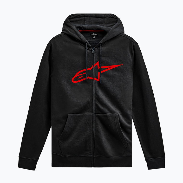 Bluza męska Alpinestars Ageless II Zip Hoodie black/red