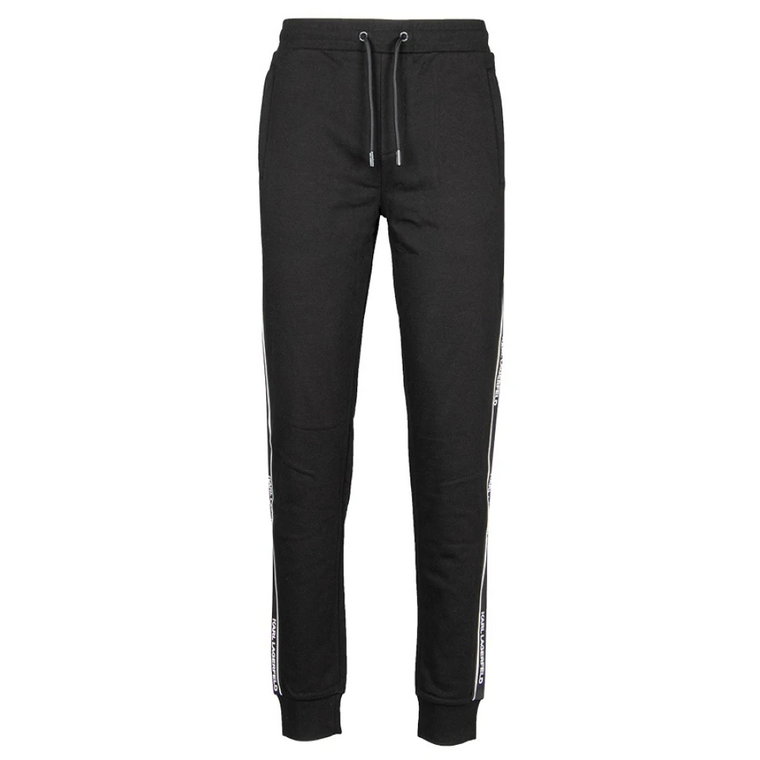 Czarne Spodnie Joggingowe Karl Lagerfeld