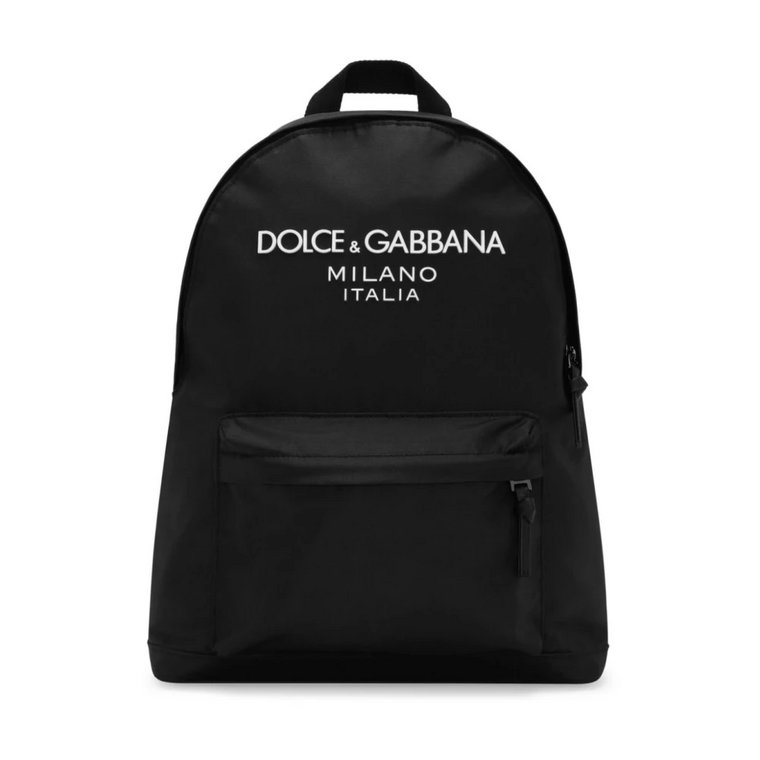 Dziecięce Torby Czarne Nylon Logo 3D Dolce & Gabbana