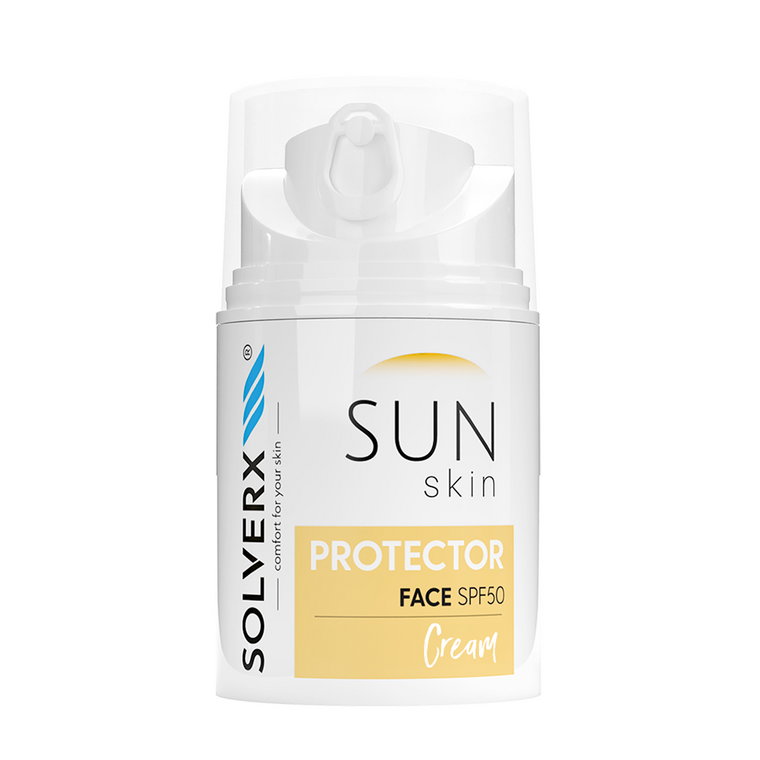 Solverx Sun Skin Protector Krem ochronny do twarzy SPF50 50ml