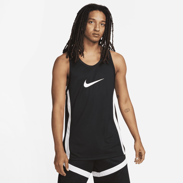 Męska koszulka do koszykówki Dri-FIT Nike Icon - Czerń