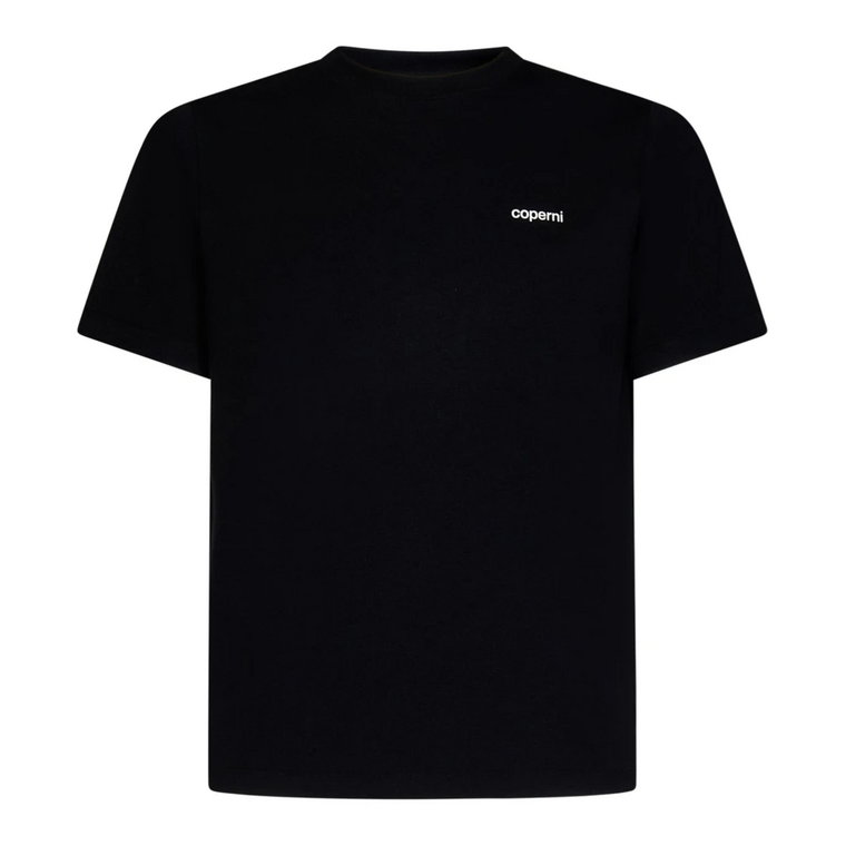 Czarne T-shirty i Pola Ribbed Coperni