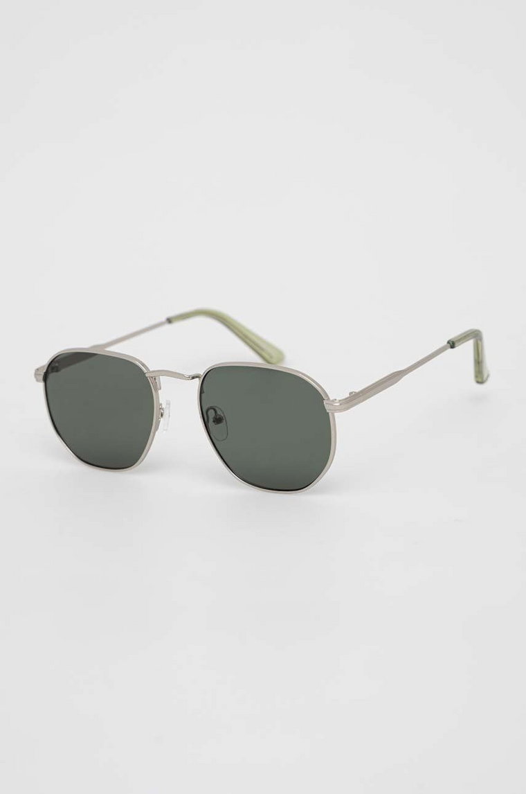 Aldo okulary przeciwsłoneczne GLORENNOR męskie kolor srebrny