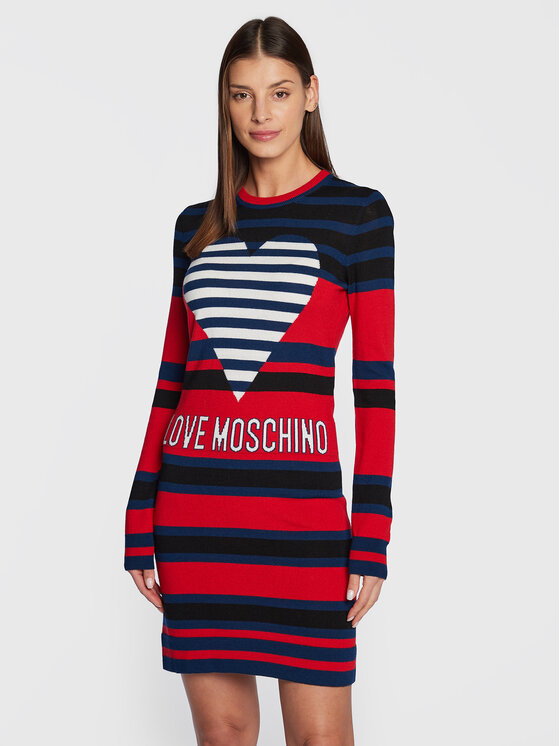 Sukienka dzianinowa LOVE MOSCHINO