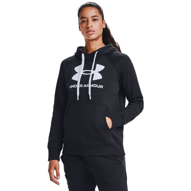 Damska bluza treningowa UNDER ARMOUR  Rival Fleece Logo Hoodie - czarna