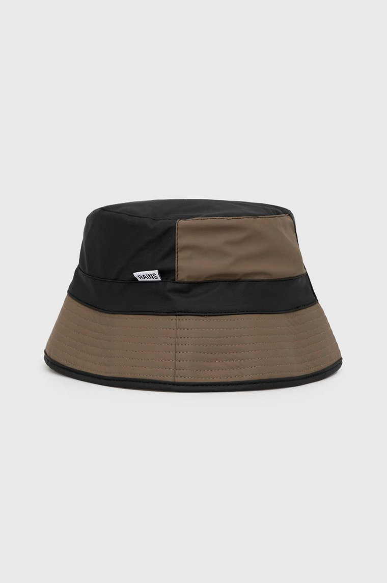 Rains kapelusz 20010 Bucket Hat kolor brązowy 20010.55-55.Black.W