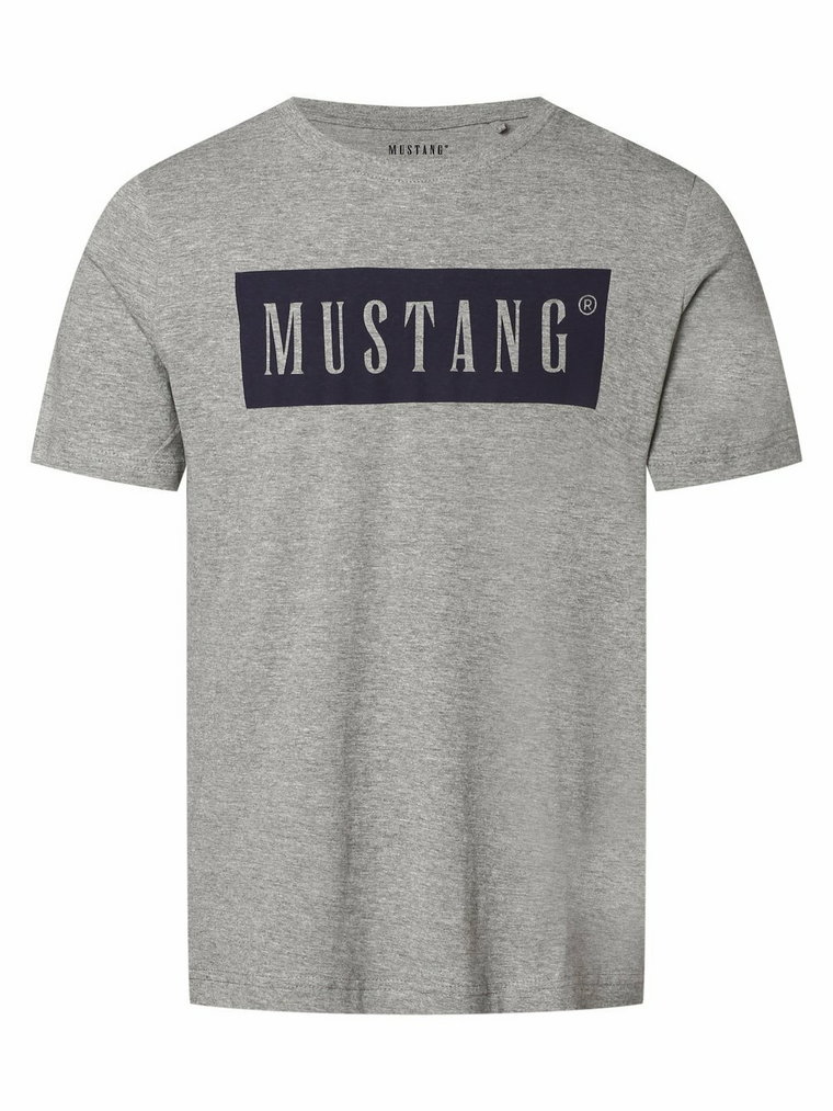 Mustang - T-shirt męski  Alex, szary