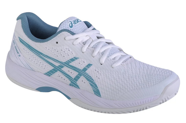 ASICS Gel-Game 9 Clay/Oc 1042A217-103, Damskie, Białe, buty do tenisa, syntetyk, rozmiar: 37