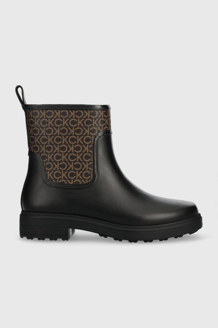 Calvin Klein kalosze Rain Boot damskie kolor czarny