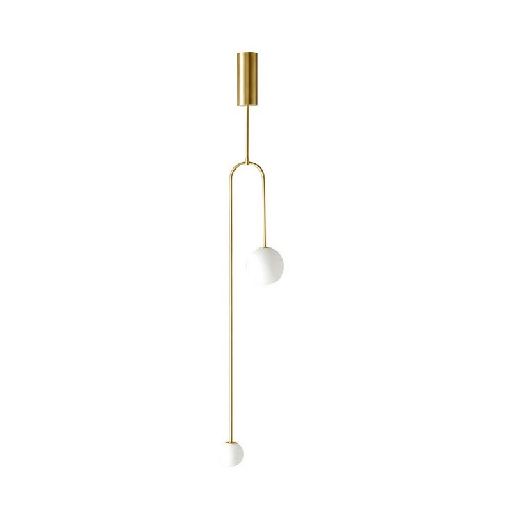 Lampa wisząca loop złota 123 cm kod: ST-8928S brass