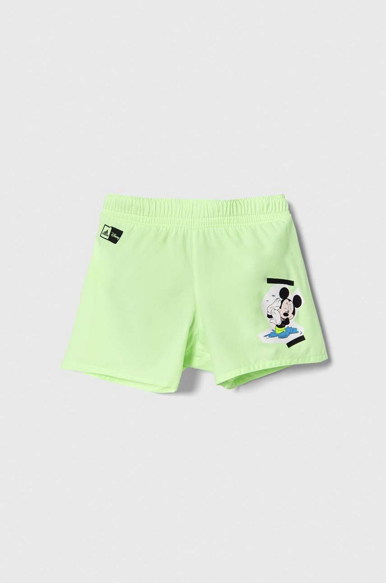 adidas Performance szorty kąpielowe dziecięce Dy Mic Swim Sho x Disney kolor zielony