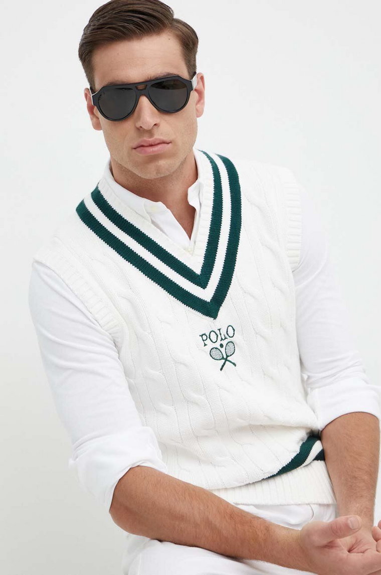 Polo Ralph Lauren kamizelka bawełniana The Championships Wimbledon ciepły 710939623