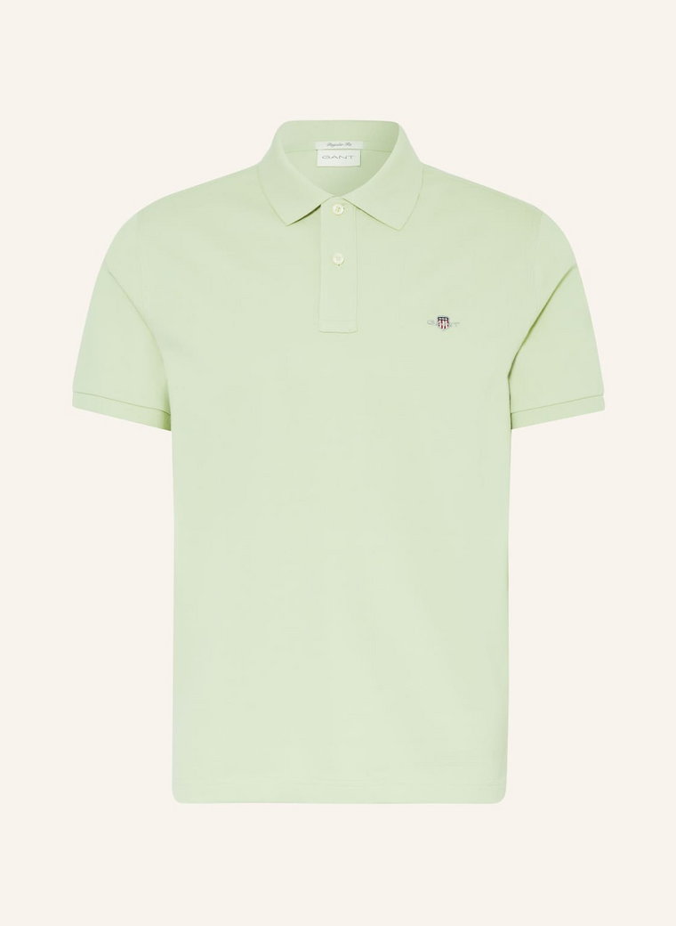 Gant Koszulka Polo Z Piki Regular Fit gruen