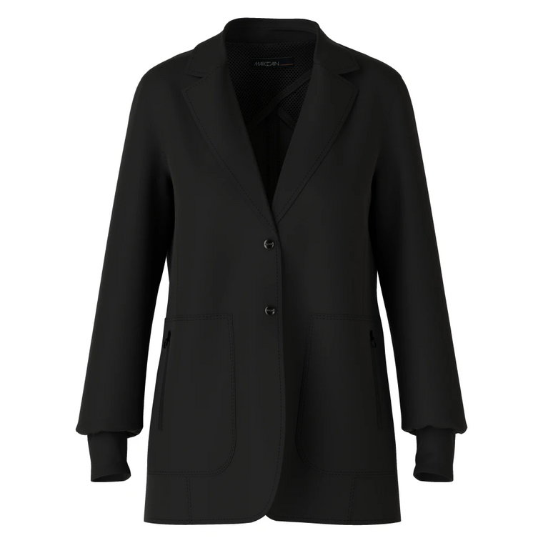 Sporty Chic Single-Breasted Coat Marc Cain