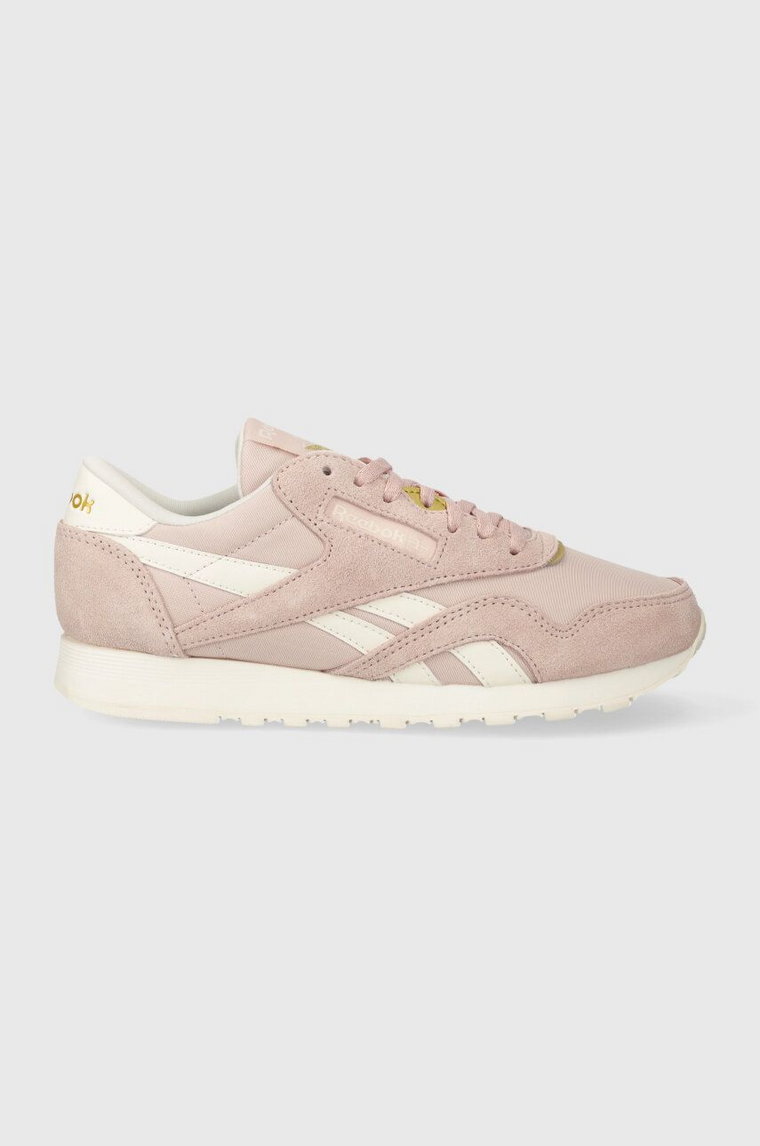 Reebok sneakersy zamszowe Classic Nylon kolor różowy