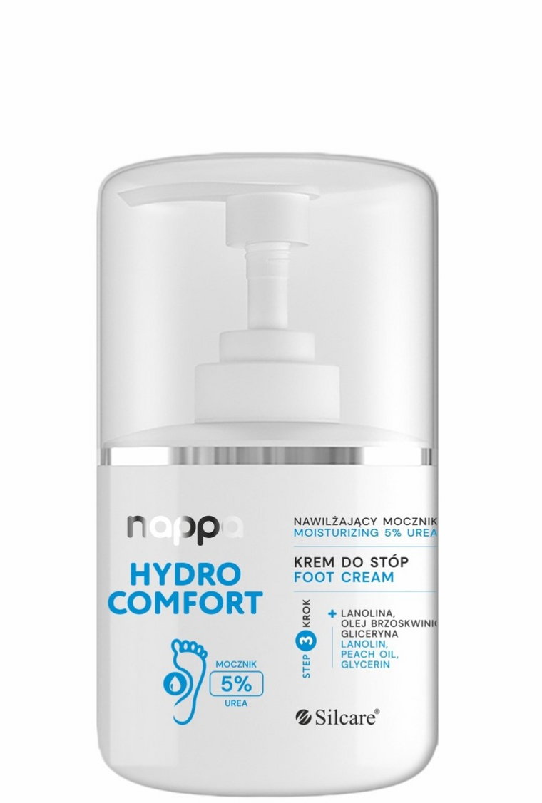 Nappa Hydro Comfort - Krem do stóp nawilżający z mocznikiem 5% 250 ml