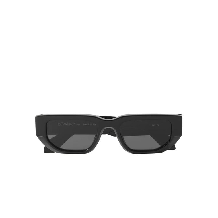Kwadratowe Czarne Okulary Przeciwsłoneczne z Szarymi Soczewkami Off White