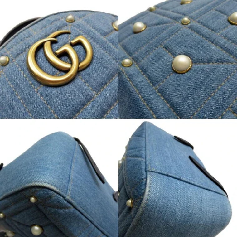 Pre-owned Denim backpacks Gucci Vintage