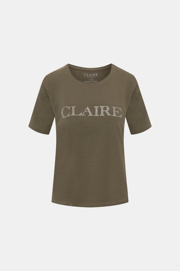CLAIRE WOMAN T-shirt - Oliwkowy ciemny - Kobieta - 44 EUR(2XL)