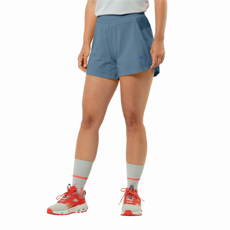 Krótkie spodenki damskie Jack Wolfskin PRELIGHT 2IN1 SHORTS W elemental blue - S