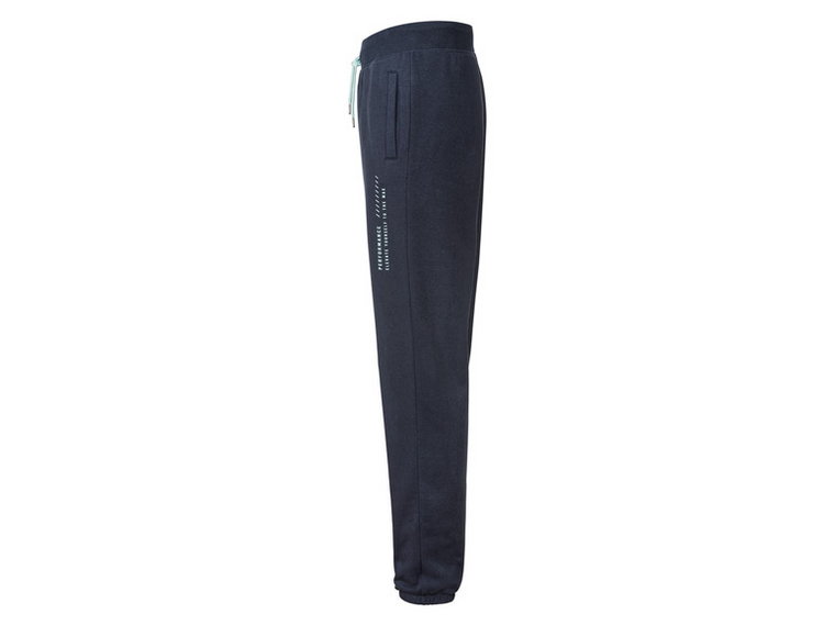 LIVERGY Spodnie dresowe męskie z bawełną (L (52/54), Granatowy)