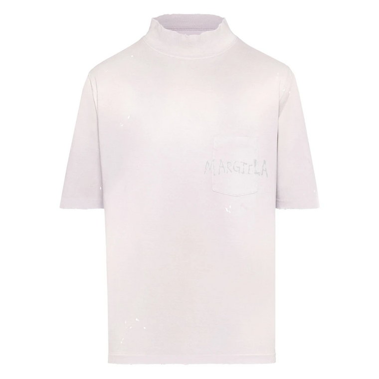 Klasyczny Biały T-shirt Maison Margiela