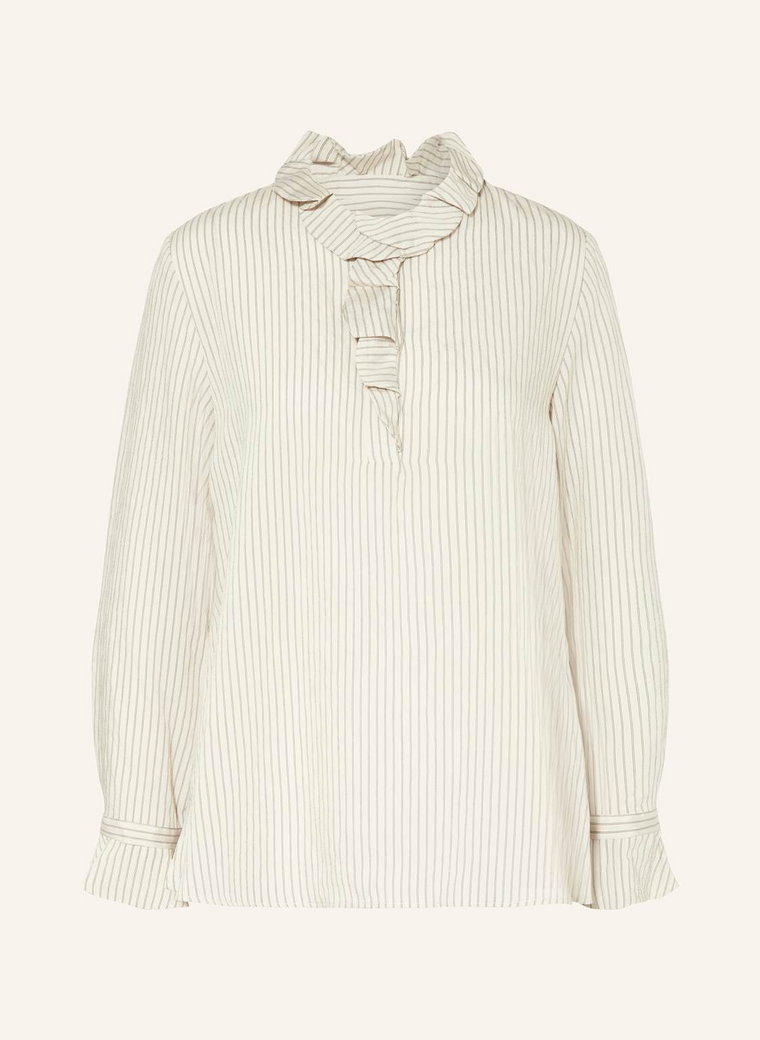 Claudie Pierlot Bluzka Z Wolantami beige