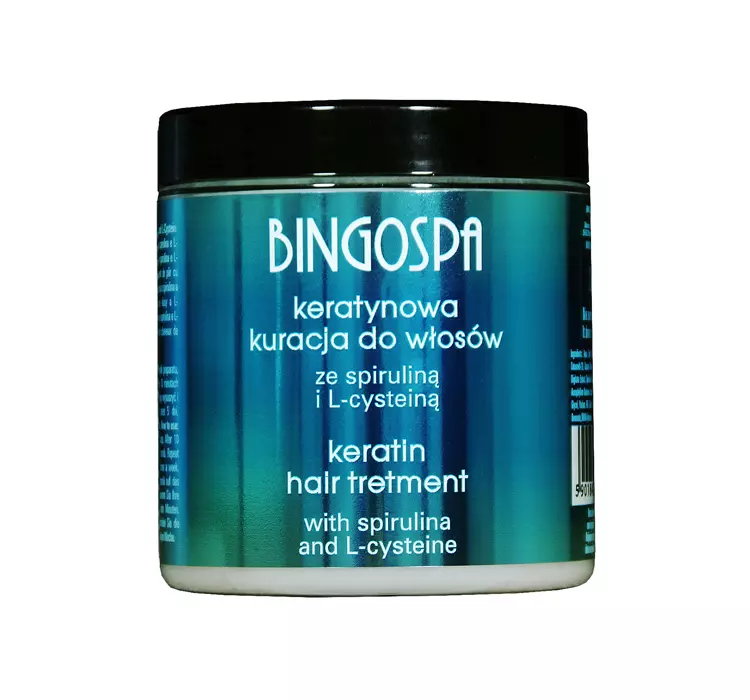 BINGOSPA KERATYNOWA KURACJA DO WŁOSÓW ZE SPIRULINĄ I L-CYSTEINĄ 250G