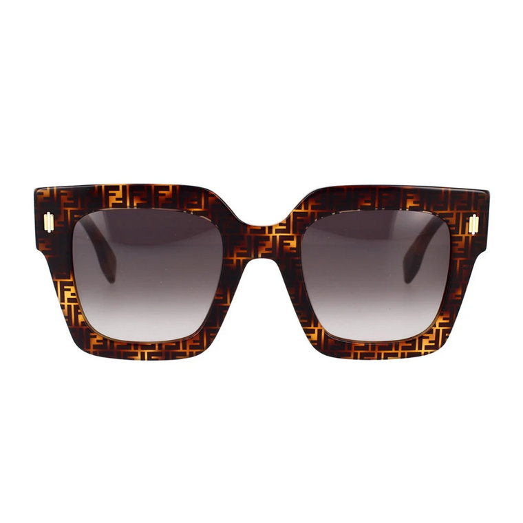 Okulary przeciwsłoneczne w kształcie kwadratu dla kobiet - Roma Fe40101I 55B Fendi