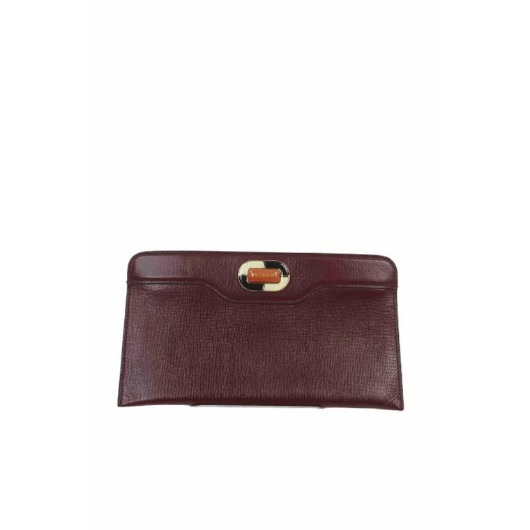 Pre-owned Leather clutches Bvlgari Vintage