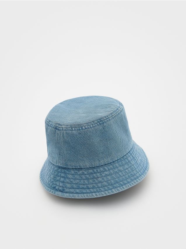 Reserved - Denimowy kapelusz bucket hat - granatowy