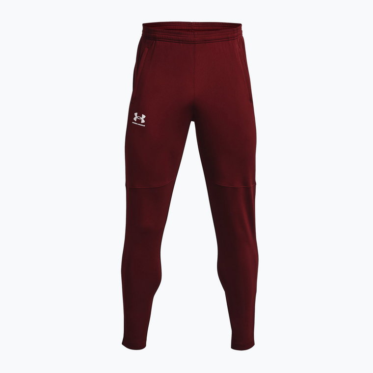 Spodnie treningowe męskie Under Armour UA Pique Track chestnut red/white