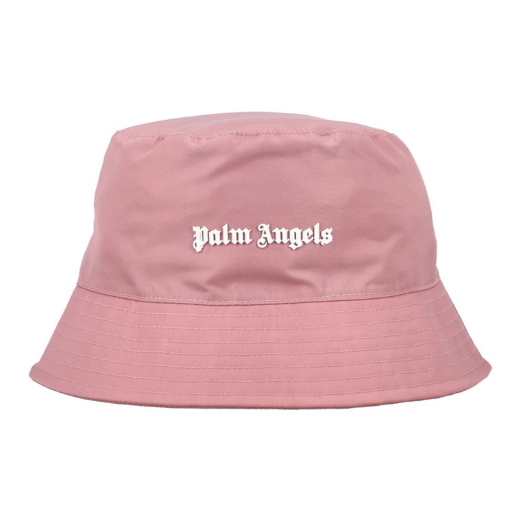 Klasyczny Logo Bucket Hat Różowy Biały Ss23 Palm Angels