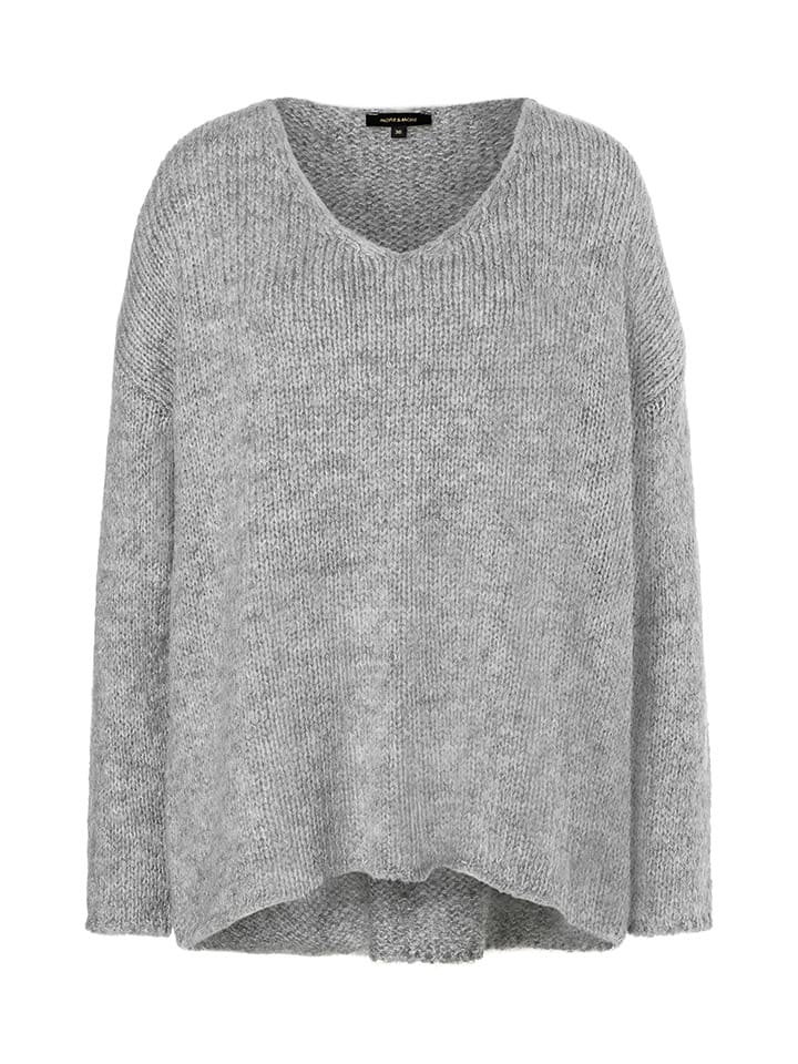 More & More Sweter w kolorze szarym