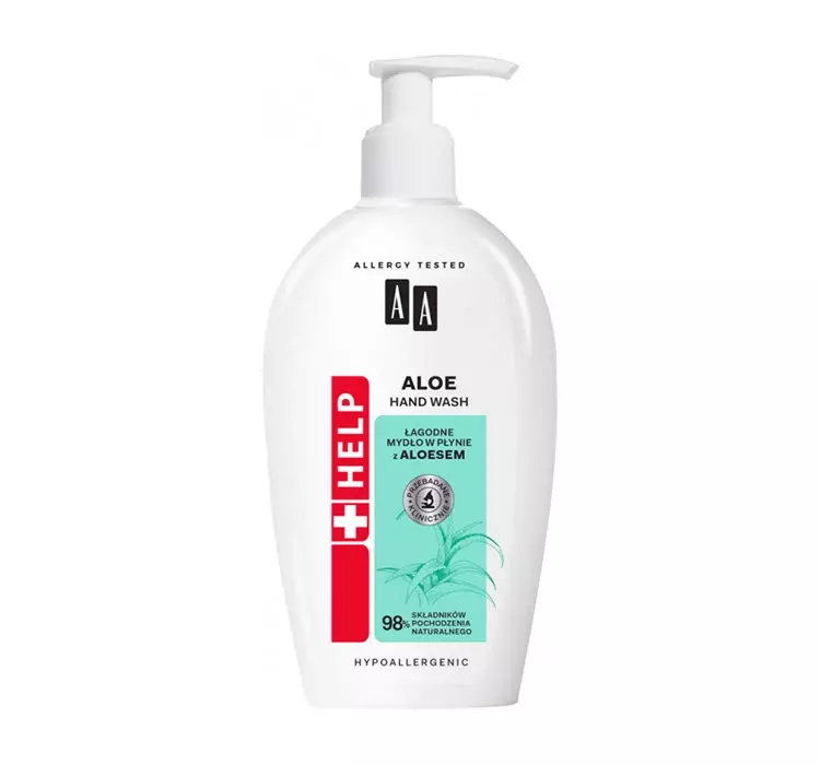 AA HELP ŁAGODNE MYDŁO W PŁYNIE ALOES 300ML