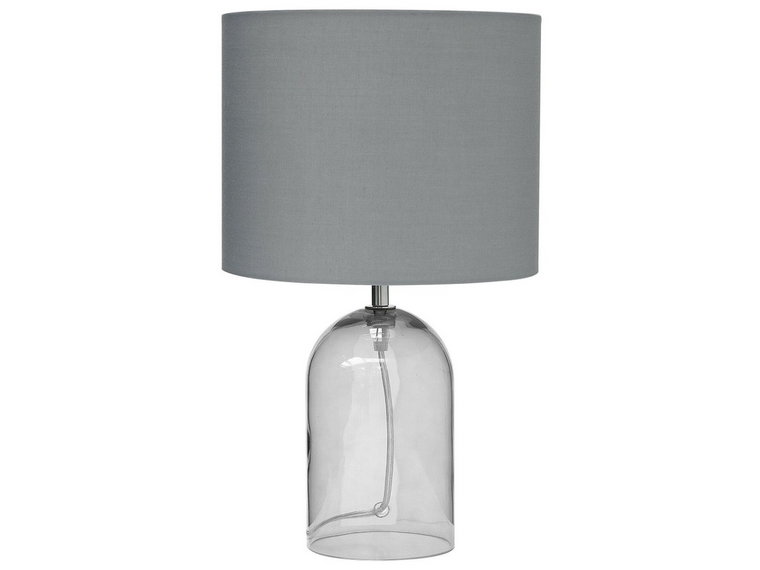 Lampa stołowa BELIANI Devoll, szara, 44 cm