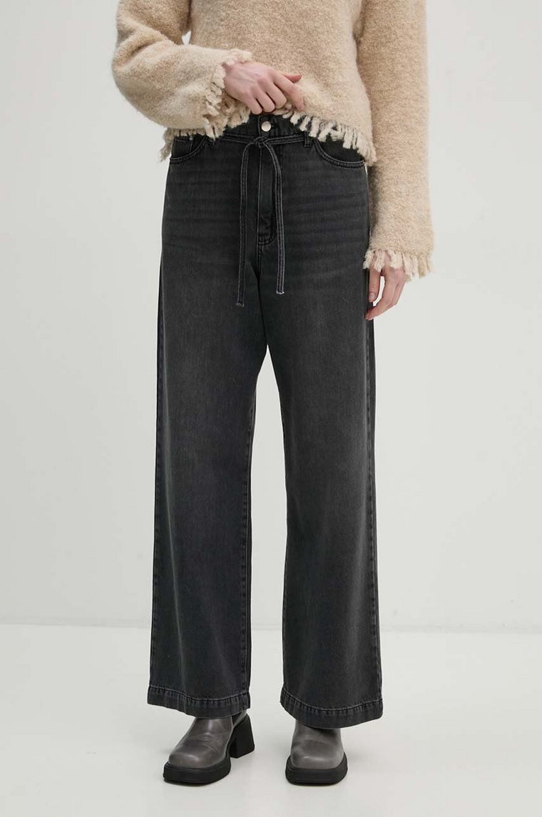 Day Birger et Mikkelsen jeansy Elijah - Black Denim damskie high waist DAY65243377