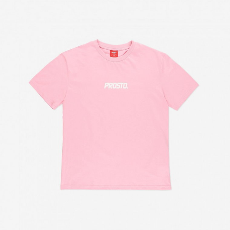Damski t-shirt z nadrukiem Prosto Classy - różowy