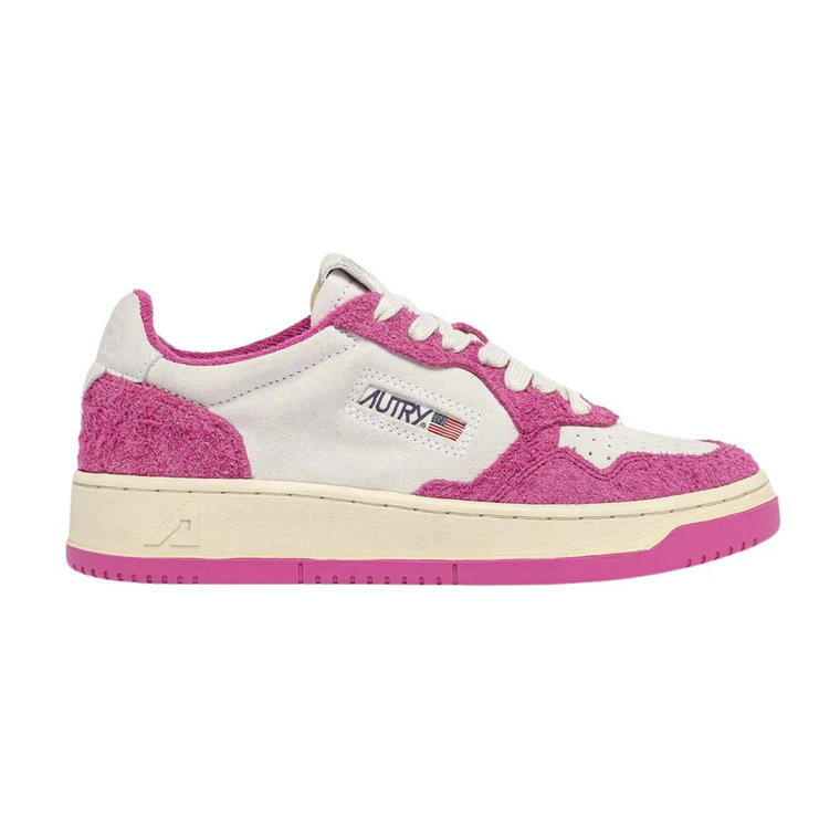 Retro Suede/Hair Fuxia Sneakers Autry