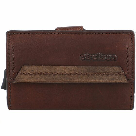 Strellson Camden Etui na karty kredytowe Skórzany 7 cm darkbrown