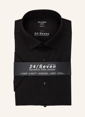 Olymp Koszula Z Krótkim Rękawem Luxor 24/Seven Modern Fit schwarz