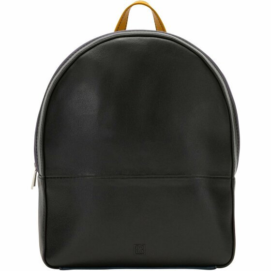 DuDu City Backpack Leather 26,5 cm schwarz