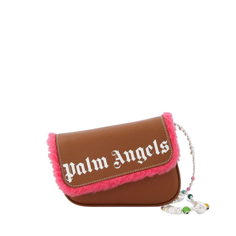 Brązowa i biała torba Crash PM Palm Angels