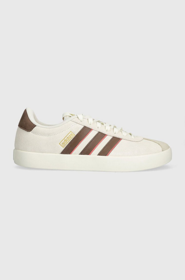 adidas sneakersy zamszowe COURT kolor beżowy ID9084