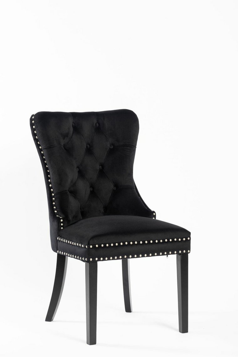 Krzesło Lael Velvet czarne