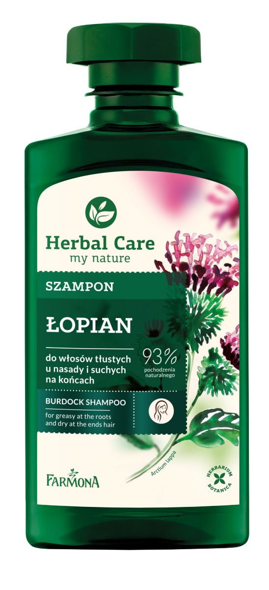 Herbal Care Łopian Szampon do włosów 330 ml